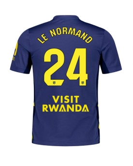 Billige Fotballdrakt Atletico Madrid Robin Le Normand #24 Replika Bortedrakt 2025-26 Kortermet Billige Fotballdrakt Atletico Madrid Robin Le Normand #24 Replika Bortedrakt 2025-26 Kortermet